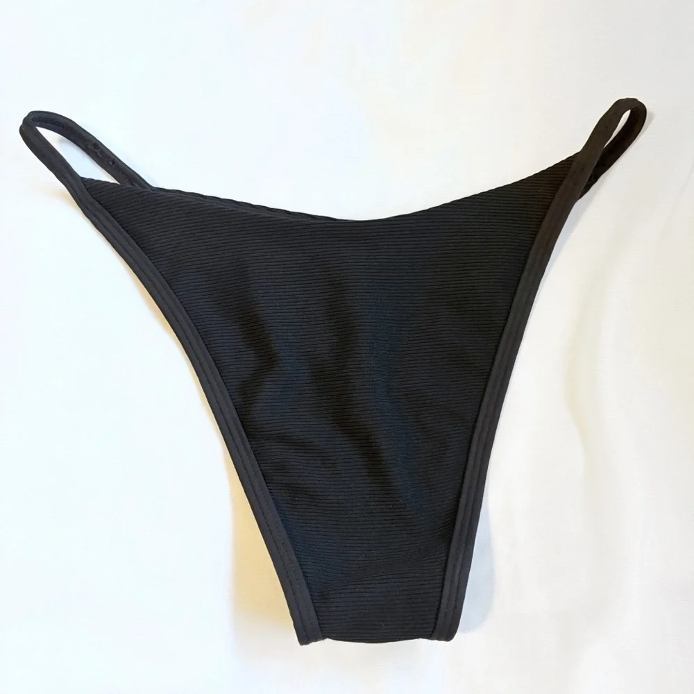 L*Space black ribbed Jay bottoms S